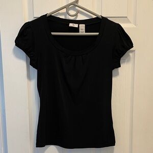 Worthington Black Short Sleeve Top